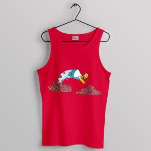 Donuts and Style Homer Lover Red Tank Top