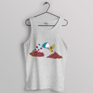 Donuts and Style Homer Lover Sport Grey Tank Top