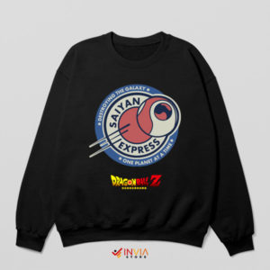 Dragon Ball Saiyan Express Spaceship Black Sweatshirt