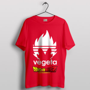 Dragon Ball Super Vegeta Adidas Red T-Shirt