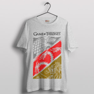 Dragon Game of Thrones Houses Sport Grey T-Shirt