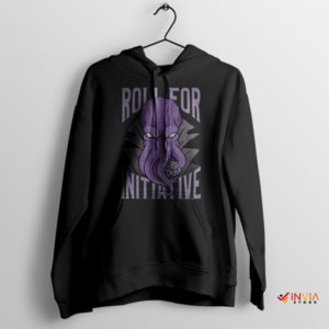 Dungeons Dragon Roll For Initiative Black Hoodie