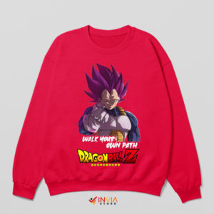 Ego of a Warrior Vegeta's Path Red Sweatshirt