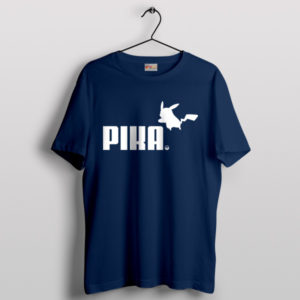 Electrifying Pikachu Pika Puma Navy T-Shirt