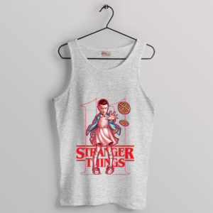 Eleven Stranger Things Outfit Merch Sport Grey Tank Top