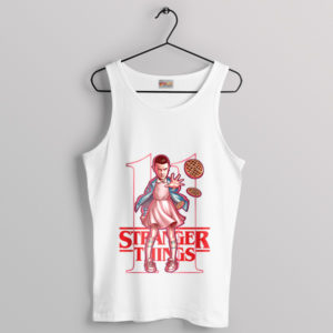 Eleven Stranger Things Outfit Merch White Tank Top