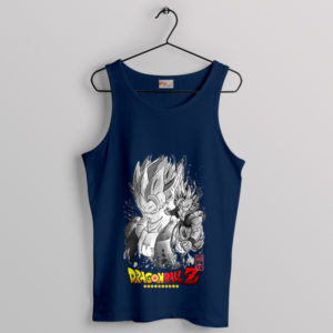 Epic Fusion Saga Super Saiyan God Navy Tank Top