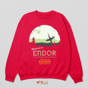 Epic Journey to Endor Star Wars Red Sweatshirt