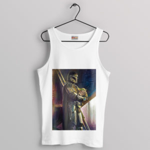 Epic Mandalorian Moments Grogu White Tank Top