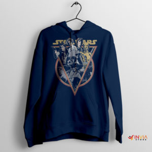 Every Star Wars Characters Vintage Book Navy Hoodie