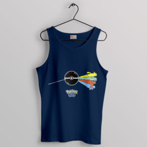 Evolution Pokeball Pink Floyd Dark Side Navy Tank Top