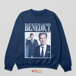 Exclusive Benedict Cumberbatch Star Navy Sweatshirt