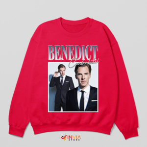 Exclusive Benedict Cumberbatch Star Red Sweatshirt