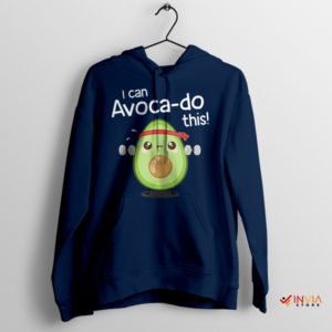 Exercise Motivation Protein in Avocado Navy Hoodie