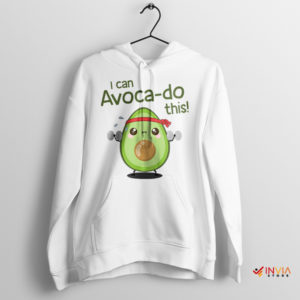 Exercise Motivation Protein in Avocado White Hoodie