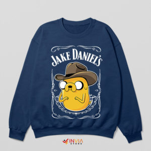 Exploring with Jack The Dog Whiskey Navy Sweatshirt