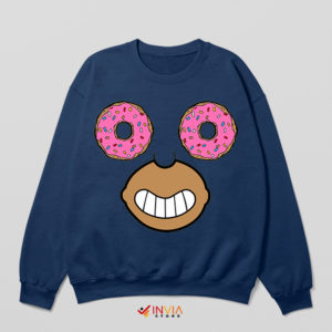 Face Homer Donut Soul Navy Sweatshirt