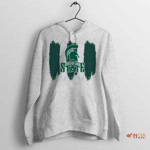 Fan Art Colors Michigan Spartans Sport Grey Hoodie