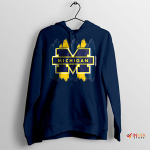 Fan Art Michigan Wolverines College Navy Hoodie