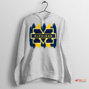 Fan Art Michigan Wolverines College Sport Grey Hoodie