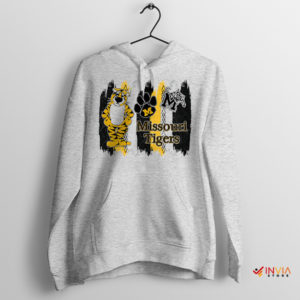 Fan Art Mizzou Tigers Football Sport Grey Hoodie