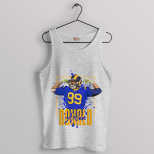 Fan Gear Gladiator Aaron Donald Rams Sport Grey Tank Top