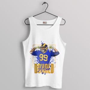 Fan Gear Gladiator Aaron Donald Rams White Tank Top