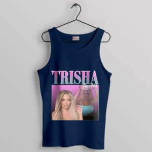 Fashion Flair Sexy Trisha Paytas Navy Tank Top