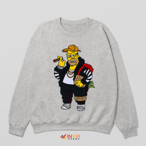 Fashion Homer Donut Hypebeast Sport Grey Sweatshirt