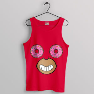 Fat Homer Face Donut Meme Red Tank Top