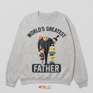 Fatherhood with Gru Despicable Me Sport Grey Sweatshirt