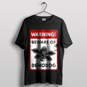 Fear the Upside Down Demodog Black T-Shirt