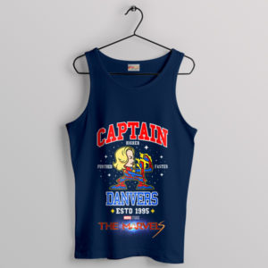 Fighting Irish Danvers Captain Marvel Navy Tank Top