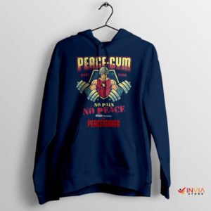 Fitness with Peacemaker Peace Gym Navy Hoodie