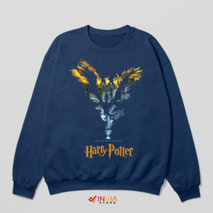 Fly with Magic Harry Potter Dragon Navy Sweatshirt