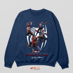 Flying Spider-Man No Way Home Navy Sweatshirt