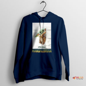 For the Love of Grogu Mandalorian Navy Hoodie