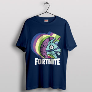 Fortnite Spirit with a Colorful Llama Navy T-Shirt