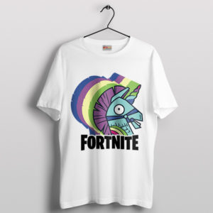 Fortnite Spirit with a Colorful Llama White T-Shirt