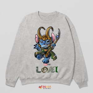 From Asgard to Aloha Stitch Loki Sport Grey Sweatshirt