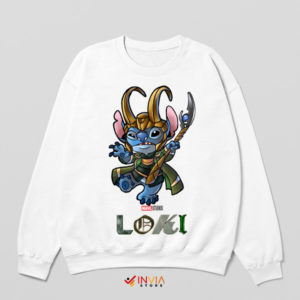 From Asgard to Aloha Stitch Loki Sweatshirt