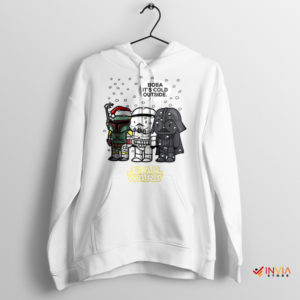 Frozen in the Force Boba, Trooper, Vader White Hoodie