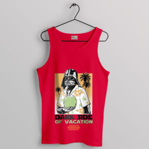 Funny Dark Side Vacation Vibes Red Tank Top