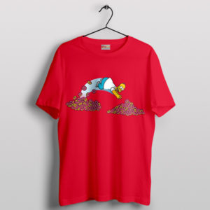 Funny Donut Delight Homer Lover Red T-Shirt