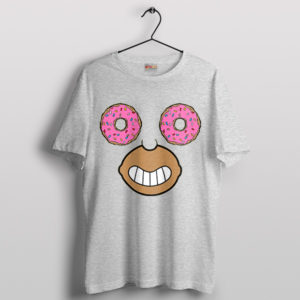 Funny Face Homer Donut Supplier Sport Grey T-Shirt