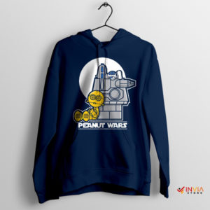 Funny Star Wars Peanuts Snoopy Comic Navy Hoodie