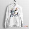 Funny Tom and Jerry Cat Off White Hoodie