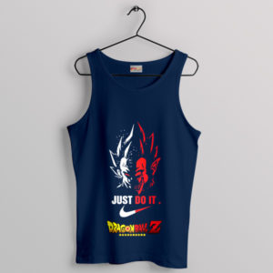 Fusion Goku Vegeta Just Do It Nike Navy Tank Top