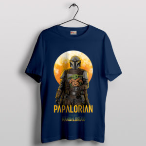 Galactic Bounty with Grogu Papalorian Navy T-Shirt