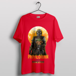 Galactic Bounty with Grogu Papalorian Red T-Shirt